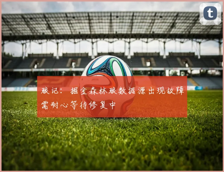 狼记：掘金森林狼数据源出现故障需耐心等待修复中